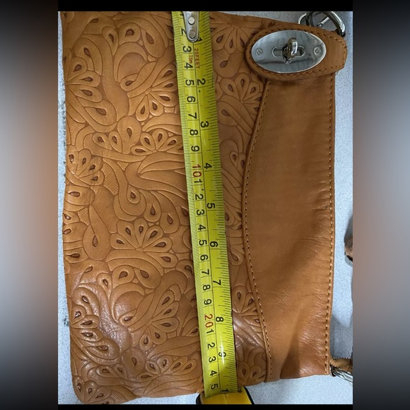 BORSE IN PELLE Women’s Crossbody Clutch Convertible NWD Burnt Orange - Picture 5 of 6